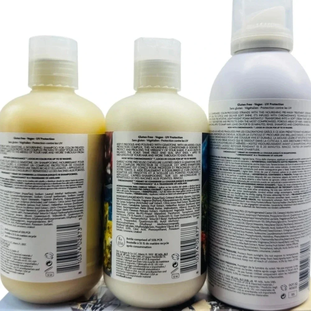 R+Co Gemstone Color Protect Hair Care Set Shampoo Conditioner Masque Bin Deal